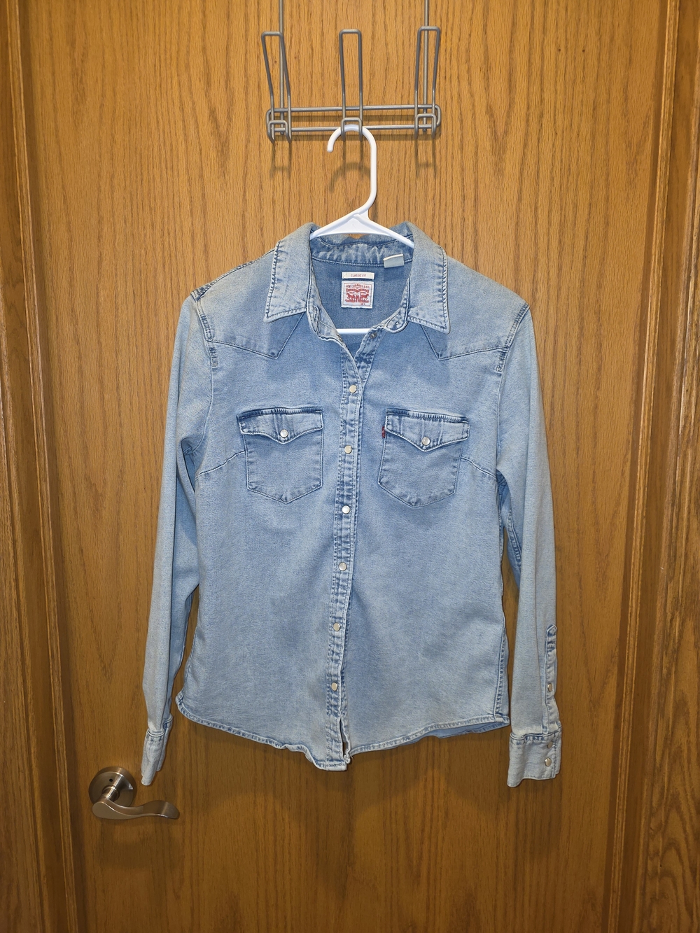 Levi's Light Wash Denim Button-Up Shirt